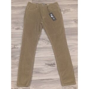 Serenede Men's Fitted Corduroy Pants 36 Olive Green Stretch Fit 34x32 NWT